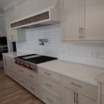 White Kitchen Counter and Light Cabinets